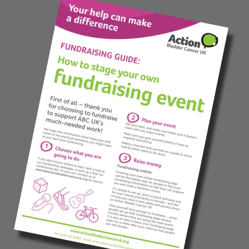 Fundraising Guide.pdf Action Bladder Cancer leaflet - A Guide to Running a Fundraising Event