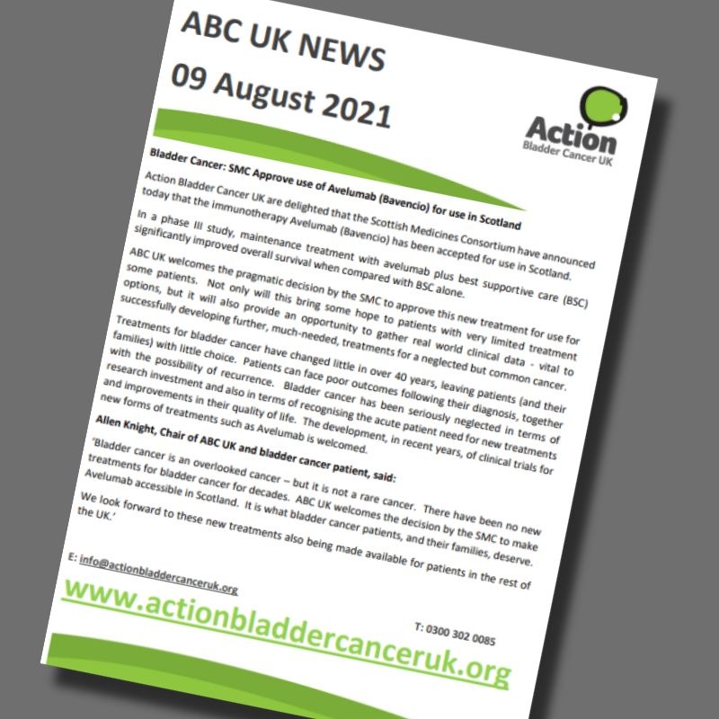Action Bladder Cancer leaflet - ABC UK News Update: Avelumab approved ...